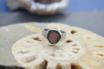 Pierścionek Turmalin Arbuzowy r.14 Srebro 925 - 2
