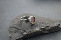Pierścionek Turmalin Arbuzowy r.14 Srebro 925 - 3