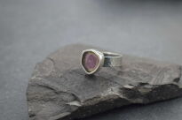 Pierścionek Turmalin Arbuzowy r.14 Srebro 925 - 4