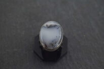 Pierścionek ze srebra 925 z agatem dendrytowym unikat r. 17 - 5