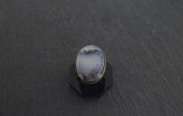 Pierścionek ze srebra 925 z agatem dendrytowym unikat r. 17 - 9