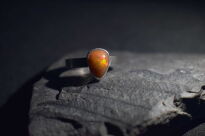 Pierścień Opal Pomarańczowy z Etiopii r.9 Srebro 925 - 11
