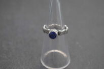 Pierścionek z tanzanitem fasetowanym 1 ct srebro 925 ręcznie wykonany r.11 - 13