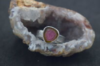 Pierścionek Turmalin Arbuzowy r.12 Srebro 925 - 3