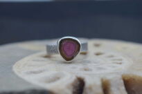 Pierścionek Turmalin Arbuzowy r.12 Srebro 925 - 5