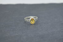 Srebrny pierścionek z cytrynem – rozmiar 16 Srebro 925 - 4