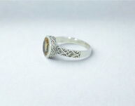 Srebrny pierścionek z cytrynem – rozmiar 16 Srebro 925 - 5