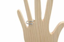 Srebrny pierścionek regulowany Wąż Żmija Srebro 925 Rodowane - 4