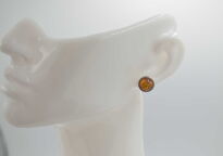 Kolczyki Sztyft Bursztyn Srebro 925 Naturalny Bursztyn Bałtycki - 5