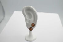 Kolczyki Sztyft Bursztyn Srebro 925 Naturalny Bursztyn Bałtycki - 6