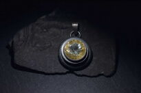 Prawdziwy cytryn naturalny Jelenia Góra srebrny wisior 925 ręcznie szlifowany - 9