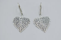 Kolczyki LIście Srebro 925 - 2