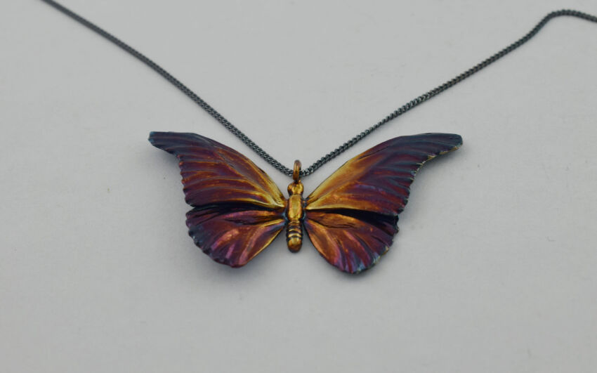 Zawieszka Motyl Kolorowy Srebro 925