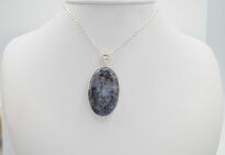 Wisiorek Zawieszka Larvikit Srebro 925 - 11