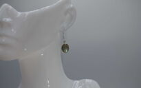 Kolczyki z labradorytem wiszące srebro 925 - 7