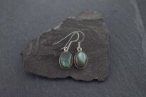 Kolczyki z labradorytem wiszące srebro 925 - 9