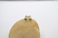 Kolczyki Małe Oliwin Perydot (4 mm) Sztyft Srebro 925 - 6