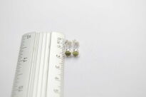 Kolczyki Małe Oliwin Perydot (4 mm) Sztyft Srebro 925 - 12