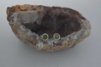 Kolczyki Małe Oliwin Perydot (4 mm) Sztyft Srebro 925 - 7