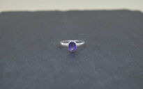 Pierścionek Ametyst Fasetowany r.20 Srebro 925 - 2