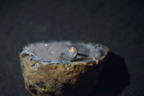 Pierścionek Opal Etiospki Wello r.11 Srebro 925 - 11