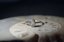 Pierścionek Opal Etiospki Wello r.11 Srebro 925 - 9