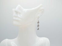 Kolczyki ażurowe wiszące 3 kuleczki lekkie srebro 925 - 11