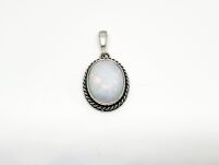 Wisiorek Zawieszka Duży Opal Etiopia Srebro 925 - 2