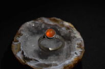 Pierścień Opal Meksyk Fire Ognisty r.13 Srebro 925 - 12