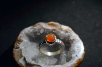 Pierścień Opal Meksyk Fire Ognisty r.13 Srebro 925 - 5