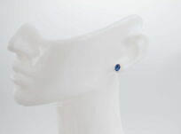 Kolczyki Cyanit  Kyanit Naturalny Sztyft Kianit Srebro 925 - 3