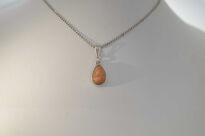 Malutki Wisiorek Ciemny Opal Etiopia Srebro 925 - 12