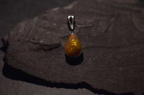 Malutki Wisiorek Ciemny Opal Etiopia Srebro 925 - 15