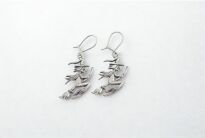 Kolczyki srebrne czarownice na miotle wiedźmy srebro 925 - 2