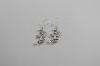 Kolczyki srebrne czarownice na miotle wiedźmy srebro 925 - 10