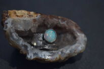 Pierścionek Opal Etiopski Srebro 925 Regulowany - 9