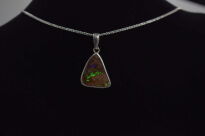 Srebrny wisiorek z opalem boulder Australia Srebro 925 Rękodzieło - 9