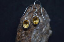 Kolczyki Wiszące Cytryn Srebro 925 - 2