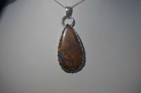 Wisiorek Opal Australia Boulder Srebro 925 - 8