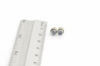 Kolczyki z kamieniem księżycowym srebro 925 minimalistyczne sztyfty - 13