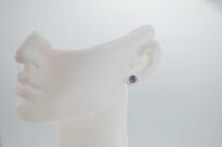 Kolczyki z kamieniem księżycowym srebro 925 minimalistyczne sztyfty - 6