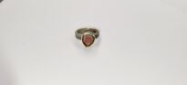 Pierścionek Turmalin Arbuzowy r.12 Srebro 925 - 2