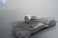 Pierścionek Turmalin Arbuzowy r.12 Srebro 925 - 5