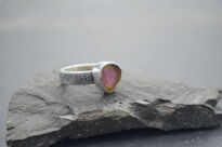 Pierścionek Turmalin Arbuzowy r.12 Srebro 925 - 3