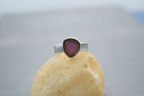 Pierścionek Turmalin Arbuzowy r.12 Srebro 925 - 11