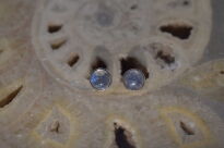 Kolczyki Kamień Księżycowy Sztyft Srebro 925 - 9