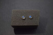 Kolczyki Kamień Księżycowy Sztyft Srebro 925 - 11