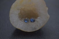 Kolczyki Kamień Księżycowy Sztyft Srebro 925 - 14