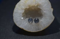 Kolczyki Kamień Księżycowy Sztyft Srebro 925 - 12