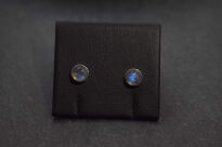 Kolczyki Kamień Księżycowy Sztyft Srebro 925 - 7